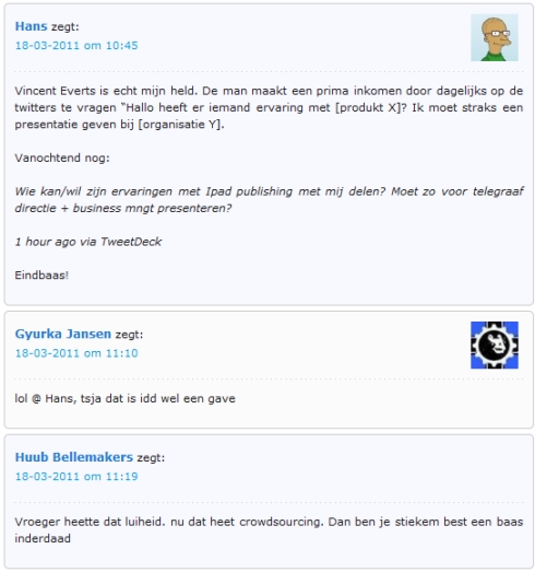 vincent everts vraagt ook om hulp