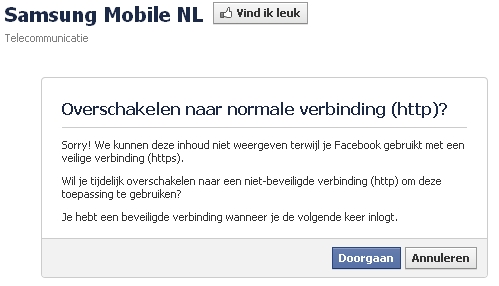samsung mobile nl facebook https fail