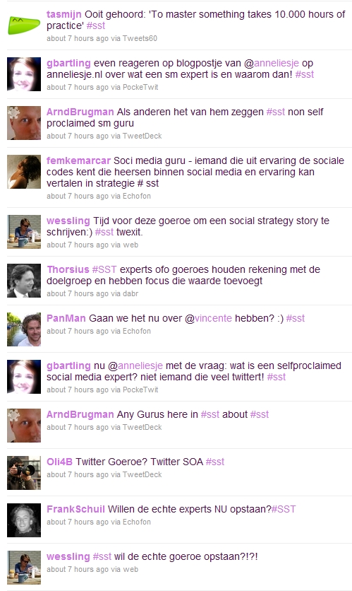 tweets
social media guru