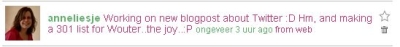 twitter update anneliesje