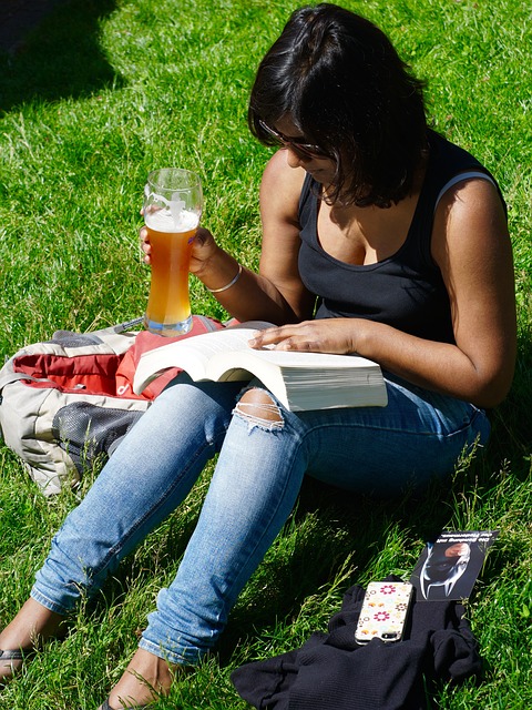 boek lezen in de zon