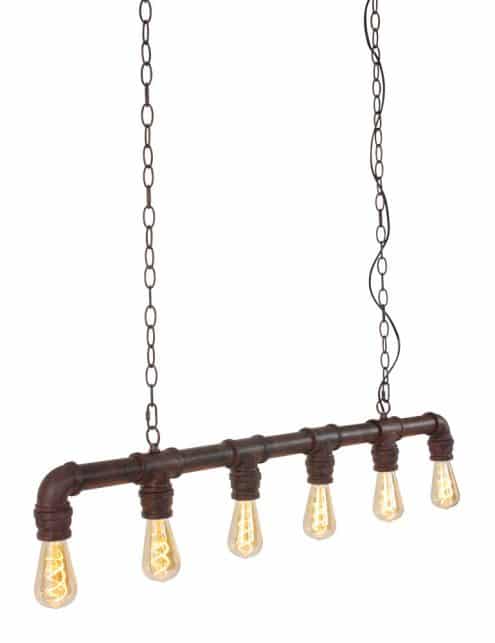 stoere hanglamp boven bar