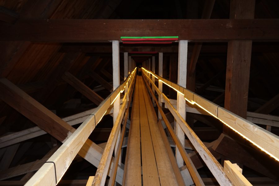De gewelven van de koepelkerk